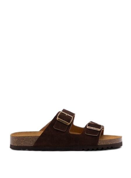 Scholl Heren slippers beige suede