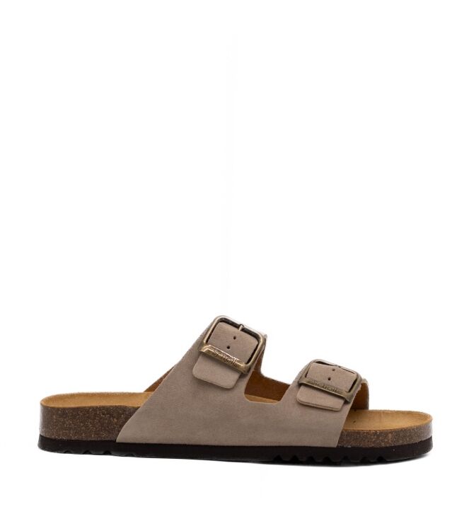 Scholl Heren Slippers in Donker Beige online kopen 