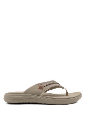 HeyDude heren slippers rubberzolen beige