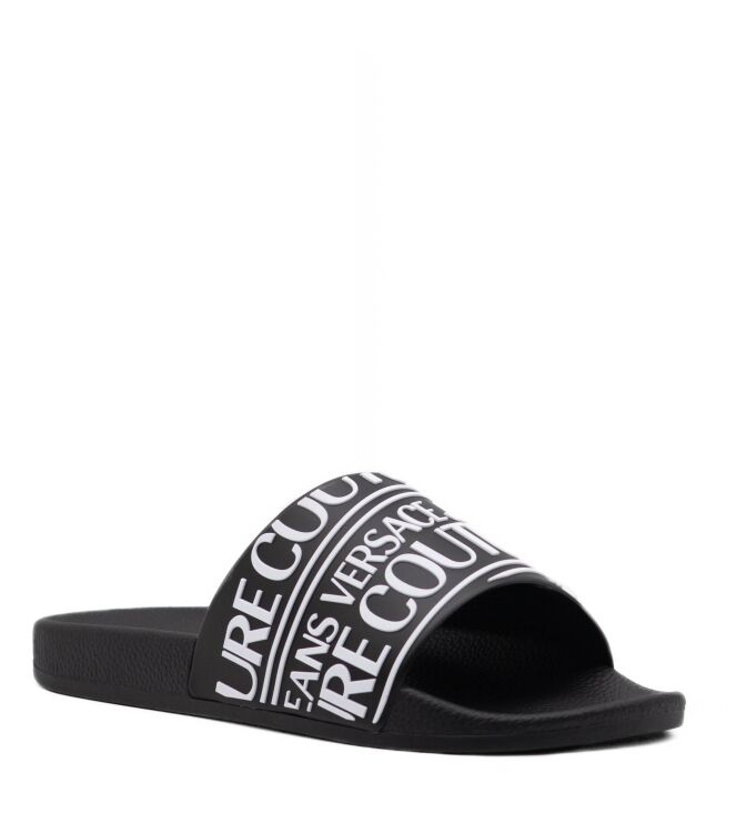 Versace Jeans Couture Heren Slippers in Zwart online kopen 
