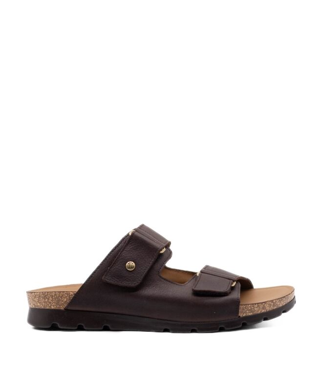 Panama Jack Panama Jack heren slippers rubberzolen bruin Napa Grass Marron/Brown Panama Jack Heren Slippers in Bruin online kopen
