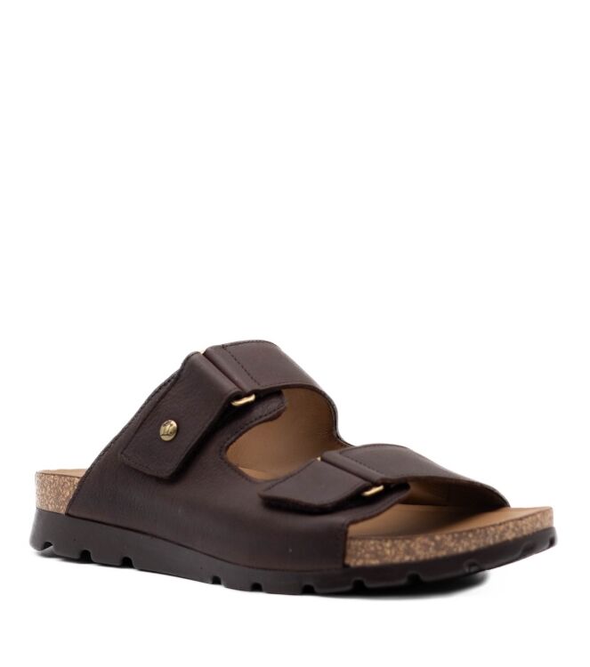 Panama Jack Panama Jack heren slippers rubberzolen bruin Napa Grass Marron/Brown Panama Jack Heren Slippers in Bruin online kopen