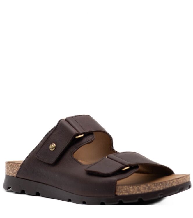 Panama Jack Panama Jack heren slippers rubberzolen bruin Napa Grass Marron/Brown Panama Jack Heren Slippers in Bruin online kopen