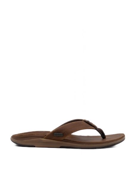 Reef Heren slippers rubberzolen bruin