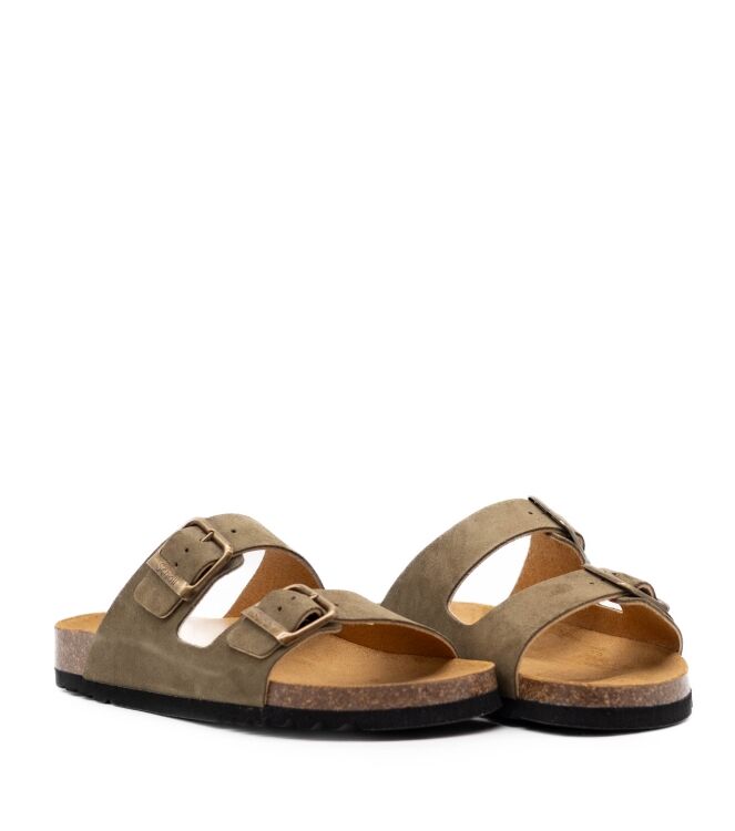 Scholl Heren Slippers in Groen online kopen 