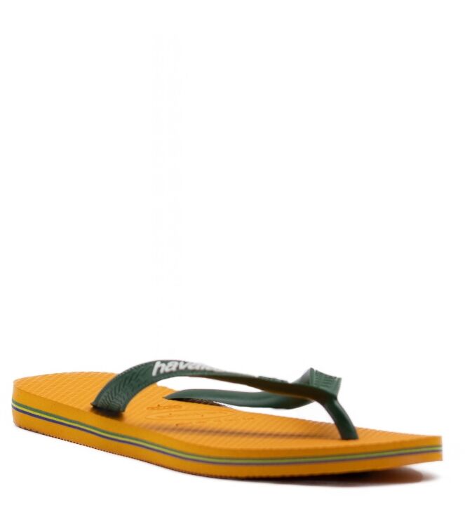 Havaianas Heren Slippers in Groen/Oranje online kopen 
