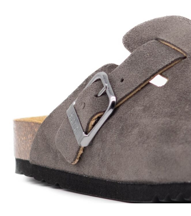 Scholl Scholl heren muilen rubberzool grijs Grey Scholl Heren Muilen in Grijs online kopen.