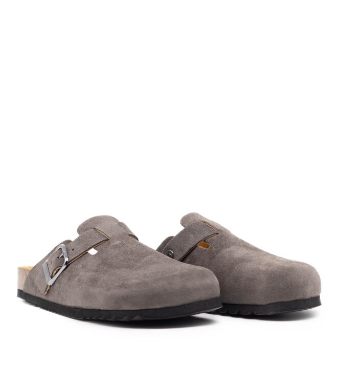 Scholl Scholl heren muilen rubberzool grijs Grey Scholl Heren Muilen in Grijs online kopen.