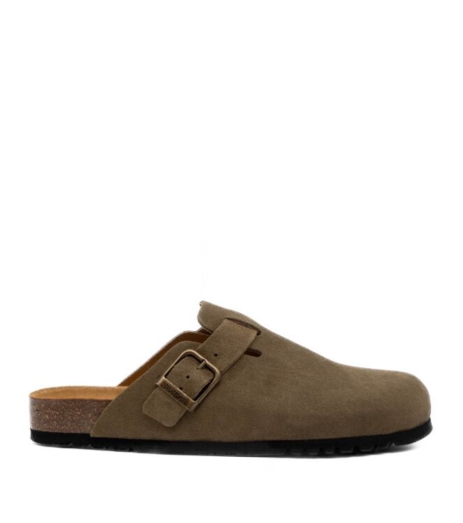 Scholl Scholl heren slippers rubberzolen groen Kaki Scholl Heren Muilen in Khaki Groen online kopen.