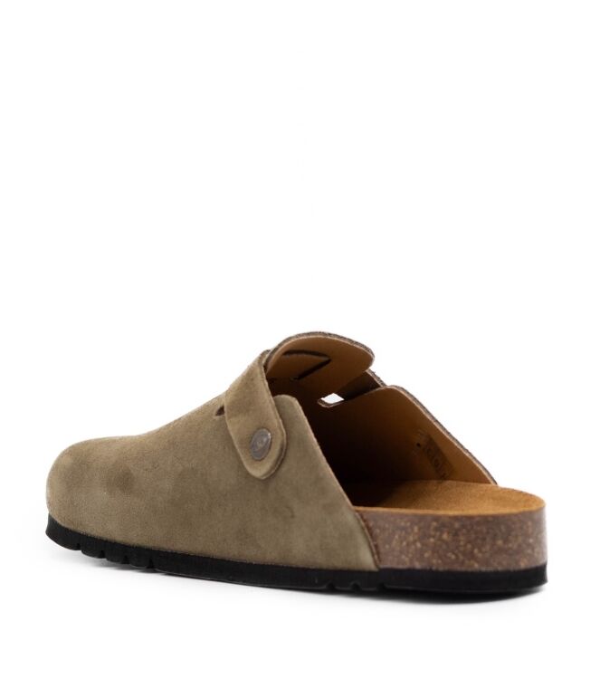 Scholl Scholl heren slippers rubberzolen groen Kaki Scholl Heren Muilen in Khaki Groen online kopen.