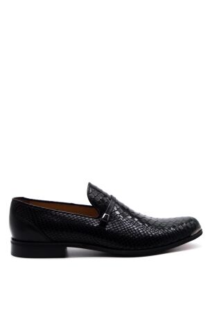 conhpol heren loafers zwart croco