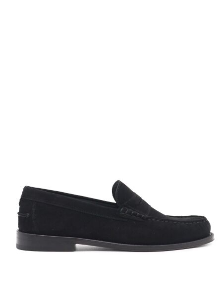 Greve Heren loafers zwart suede