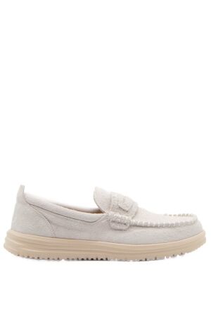 HeyDude heren loafers egret