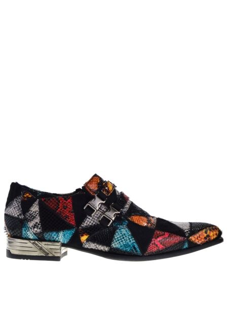 New rock Heren loafers multi patchwork