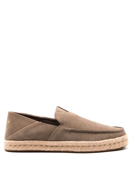 Toms Heren instappers taupe suede