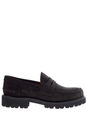 Rossano Bisconti heren instappers bruin suede
