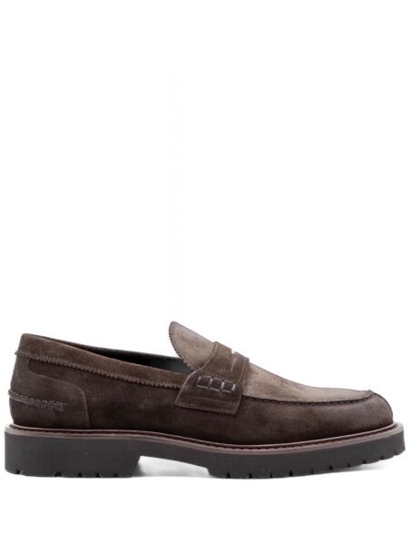 Rossano bisconti Heren instappers bruin suede