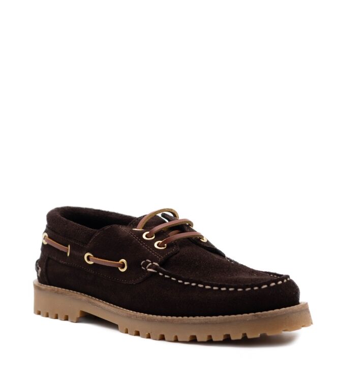 Celtics Celtics heren instappers rubberzolen bru Dark Brown-2 Celtics Heren Instapschoenen in Bruin online kopen