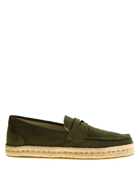 Toms Heren instappers groen suede