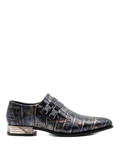 New rock Heren gespschoenen zwart