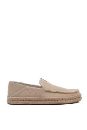 Toms heren slip-on rubberzolen beige