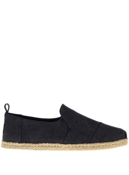 Toms Heren slip-ons zwart linnen