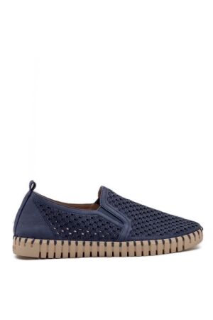 Ilse Jacobsen heren slip-ons blauw grijs
