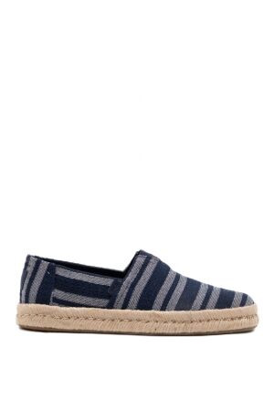 toms heren slip-ons blauw strepen