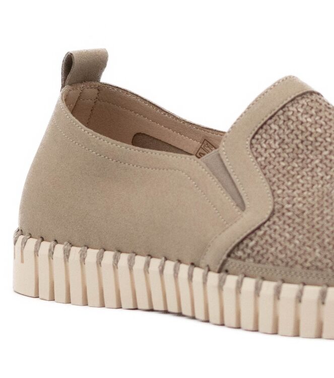 Ilse Jacobsen Ilse Jacobsen heren slip-ons rubberzool beige Coriander Pearled Ivory Ilse Jacobsen Heren Instapper in Taupe online kopen