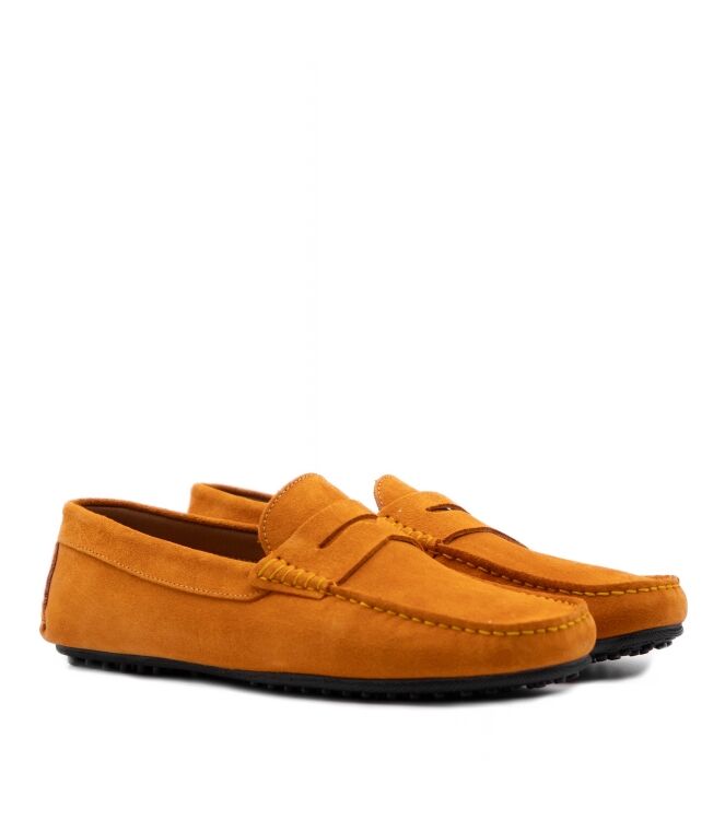 Belang Heren mocassins schoenen in Oranje online kopen