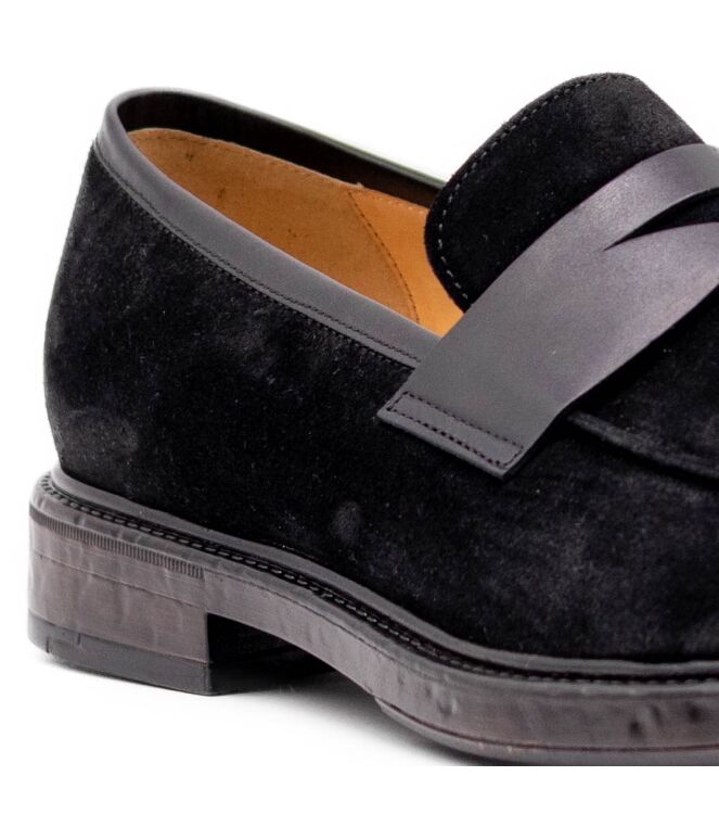 Conhpol Conhpol heren mocassins zwart suede Black Conhpol Heren mocassins schoenen in Zwart online kopen