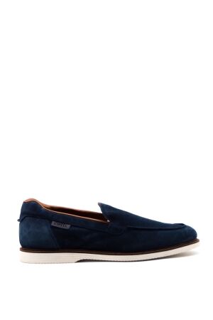 Cetti heren mocassins blauw suede
