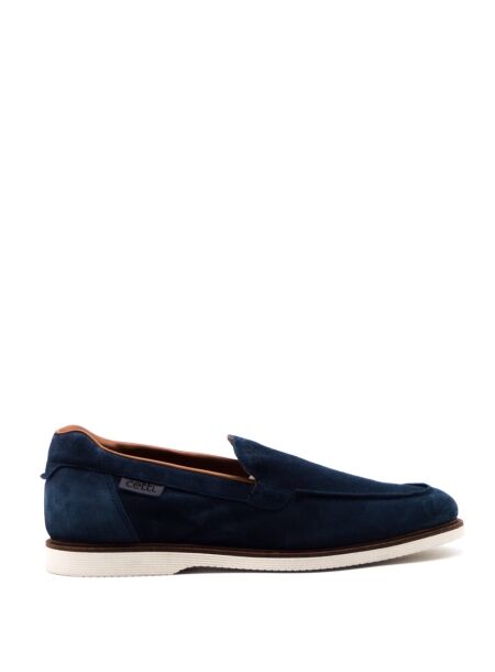 Cetti Heren mocassins blauw suede