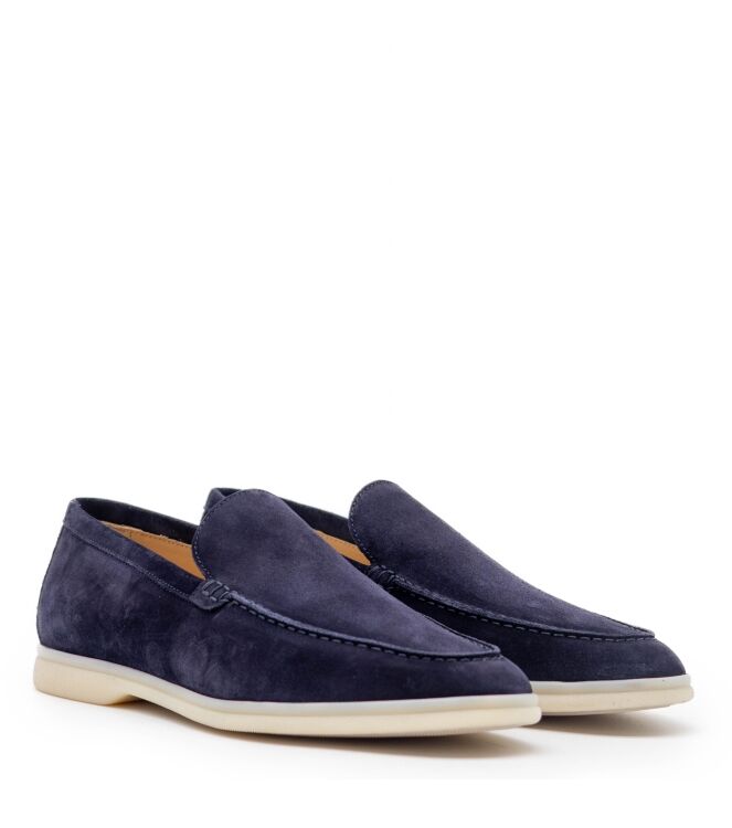 Rossano Bisconti Rossano Bisconti heren mocassin blauw Softy Blu 501 Rossano Bisconti Heren Mocassin Blauw