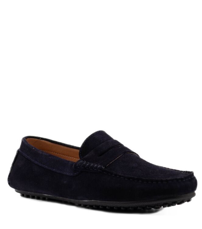 Belang Heren mocassins schoenen in Donker Blauw online kopen