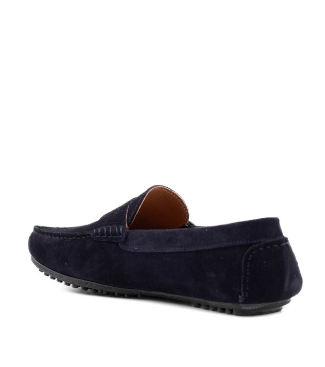 Belang Heren mocassins schoenen in Donker Blauw online kopen