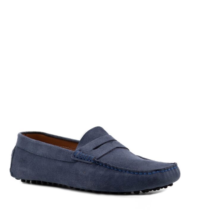 Belang Heren mocassins schoenen in Blauw online kopen