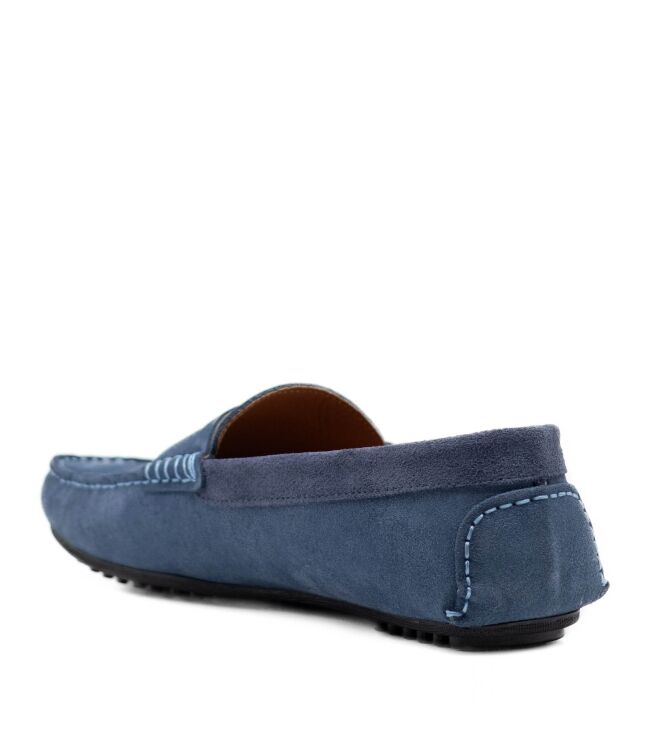 Belang Heren mocassins schoenen in Blauw online kopen