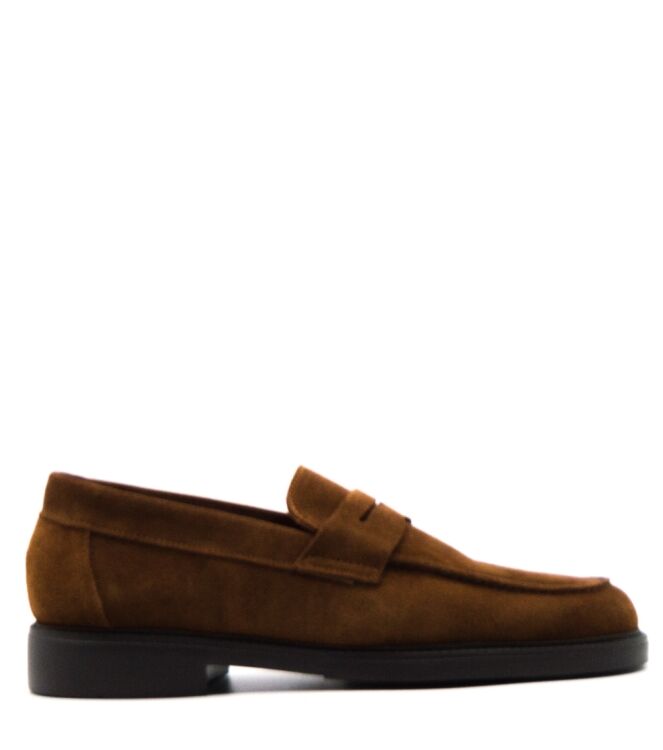 Heren loafers bruin best sale