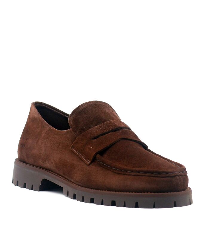 Copenhagen Studios Copenhagen Studios heren mocassins bruin suede Suede Chocolate Copenhagen Studios Heren Mocassins Bruin Suede