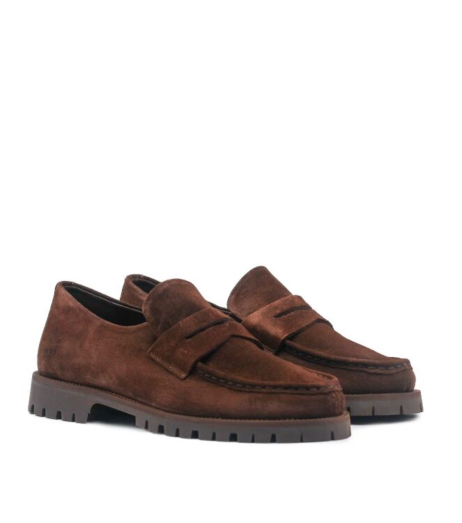 Copenhagen Studios Copenhagen Studios heren mocassins bruin suede Suede Chocolate Copenhagen Studios Heren Mocassins Bruin Suede