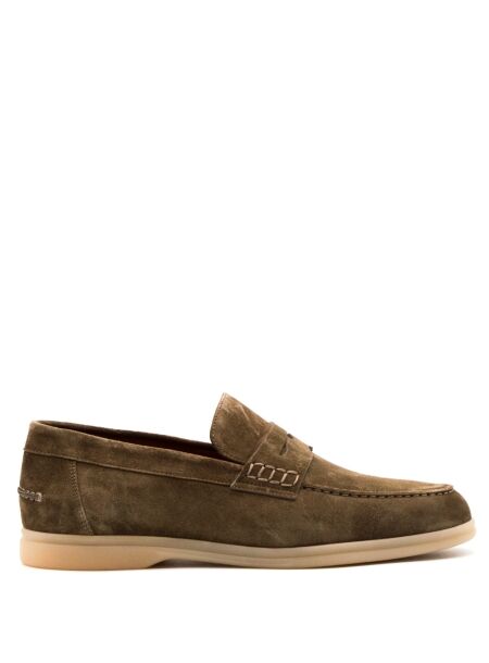 Rossano bisconti Heren mocassins taupe suede