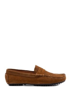 Belang heren mocassins cognac suede