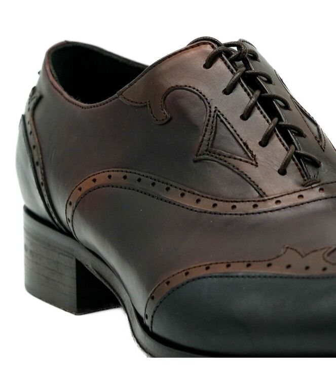 Jo Ghost Jo Ghost heren veterschoenen blauw bruin Parma Col Blu Jo Ghost Heren Nette Schoenen in Blauw online kopen