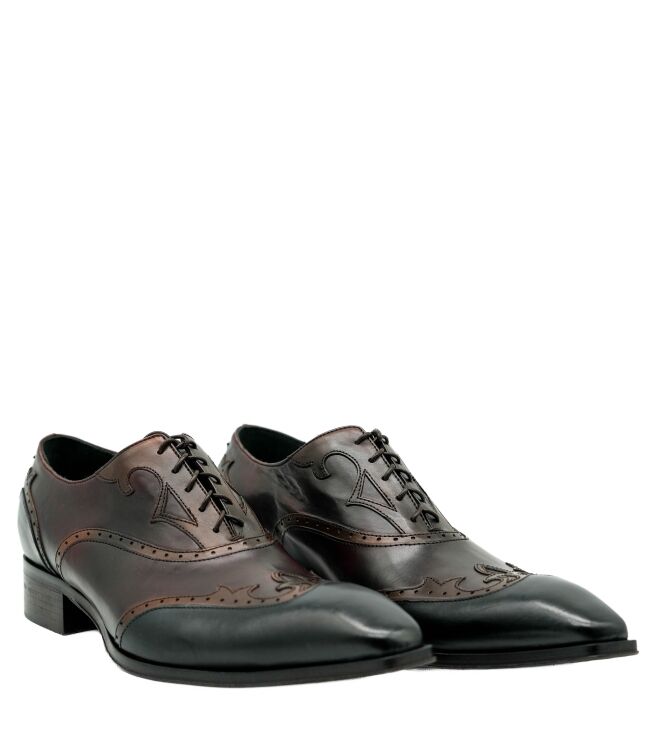 Jo Ghost Jo Ghost heren veterschoenen blauw bruin Parma Col Blu Jo Ghost Heren Nette Schoenen in Blauw online kopen