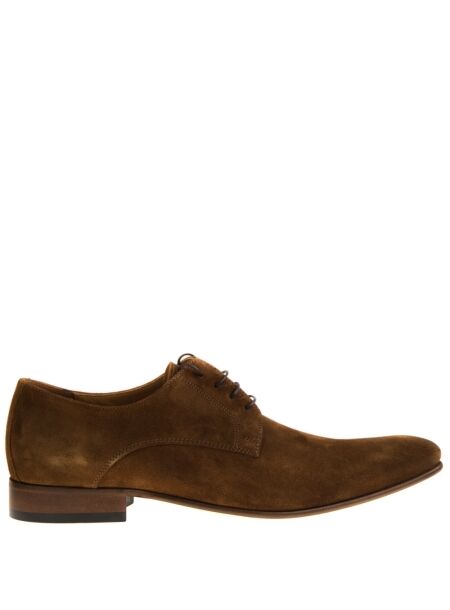 Conhpol Heren veterschoenen bruin suede