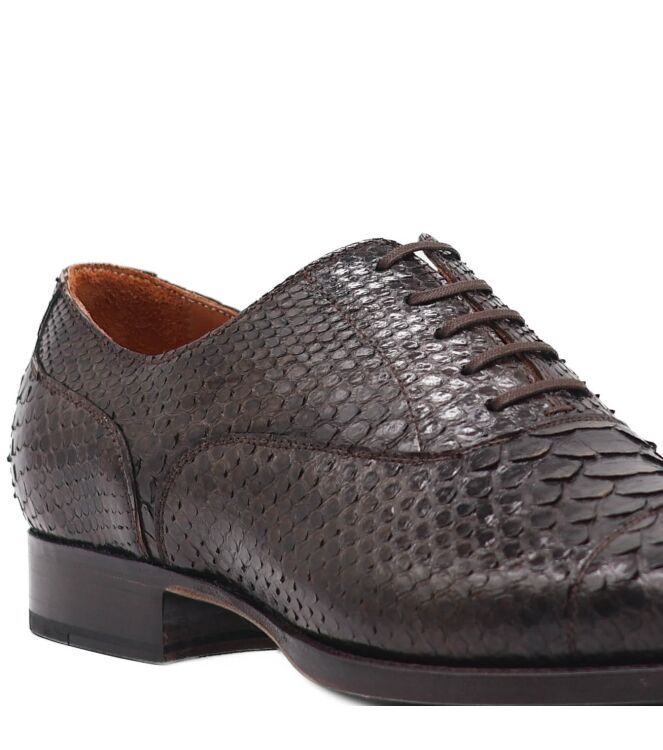 sendra boots  Heren Veterschoenen Bruin Croco 