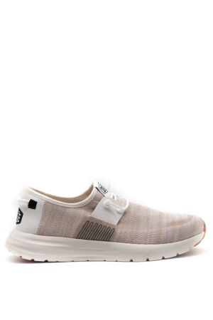 HeyDude heren veterschoenen wit beige