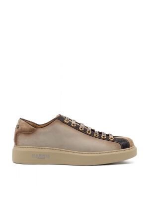 harris heren veterschoenen beige