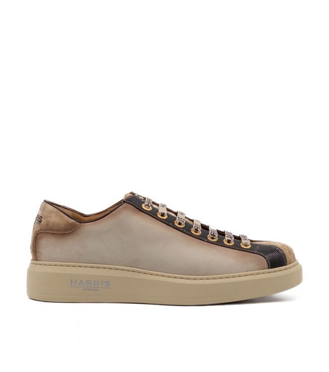 Harris Harris heren veterschoenen beige Softy Ecru/Velours Harris Heren Nette Schoenen in Beige online kopen